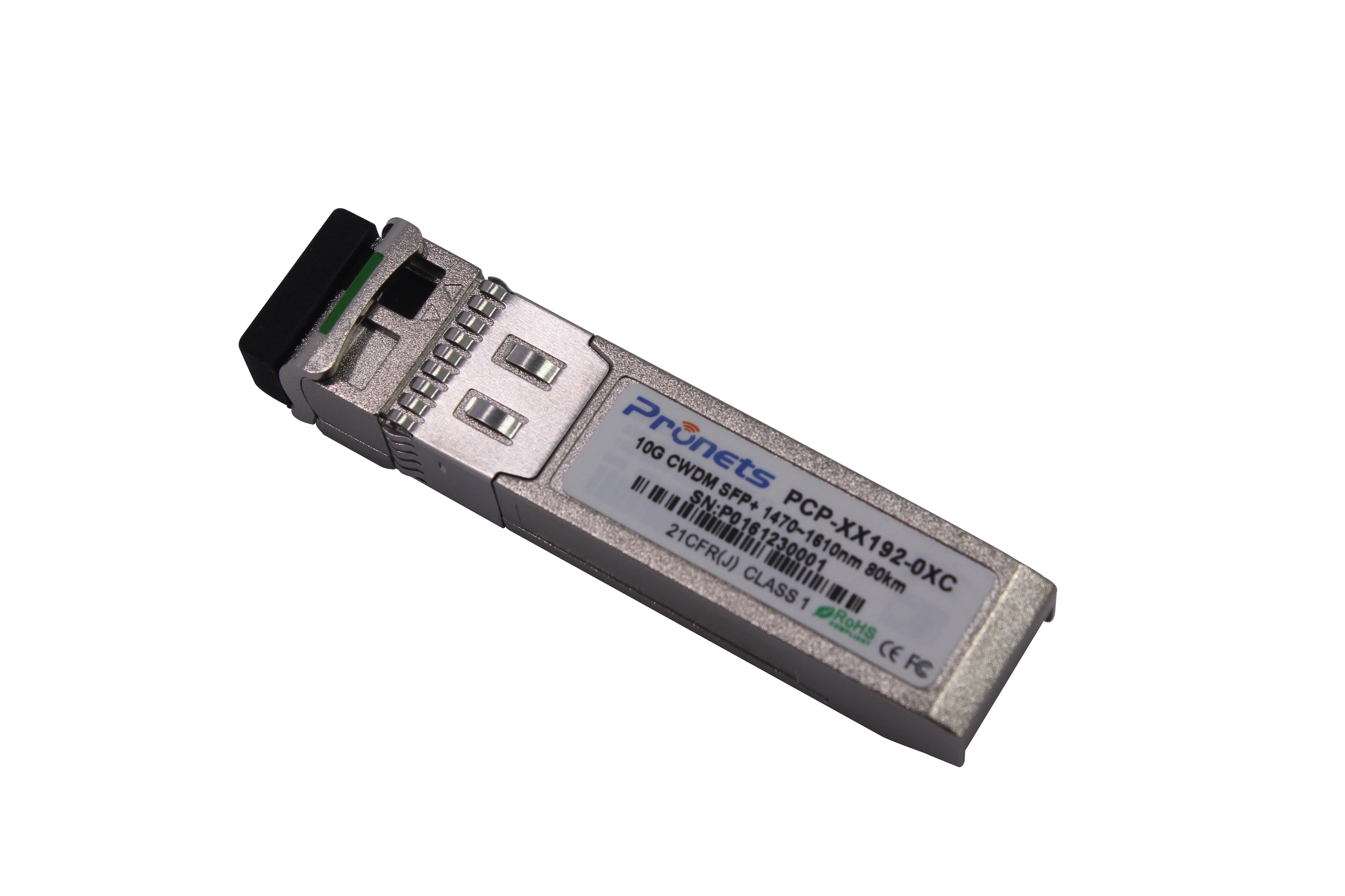 PCP-xx192-08C 10GBASE-ZR 40Km CWDM S1470~1610nm SFP+ Optical Transceiver 1