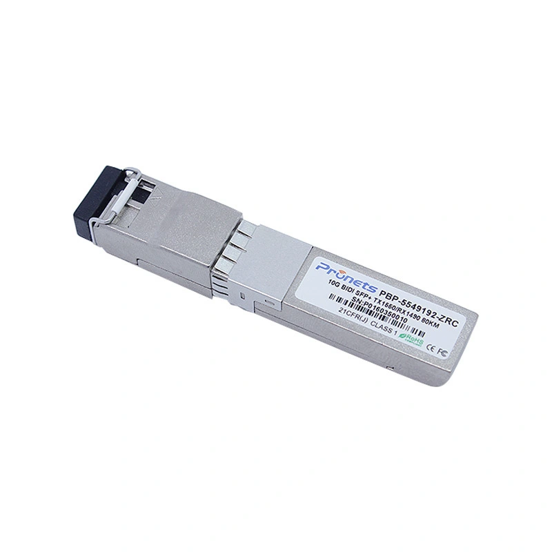 PBP-5549192-ZRC  10GBase-BX 80Km T1550\R1490nm SFP+ Bidirectional Optical Transceiver 1