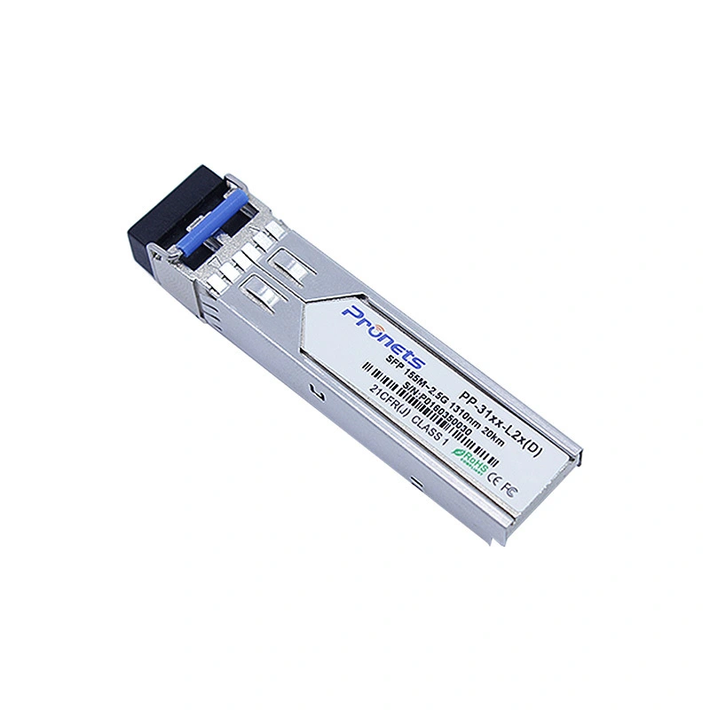 PP-3103-L2x(D)  100Base up to 155M 1310nm SMF 20Km SFP Optical Transceiver 1
