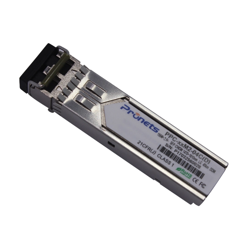 PPC-xxM2-04C(D)   Multi-rate 155M~2.488Gbps CWDM C-Band 40Km  SFP Optical Transceiver 1