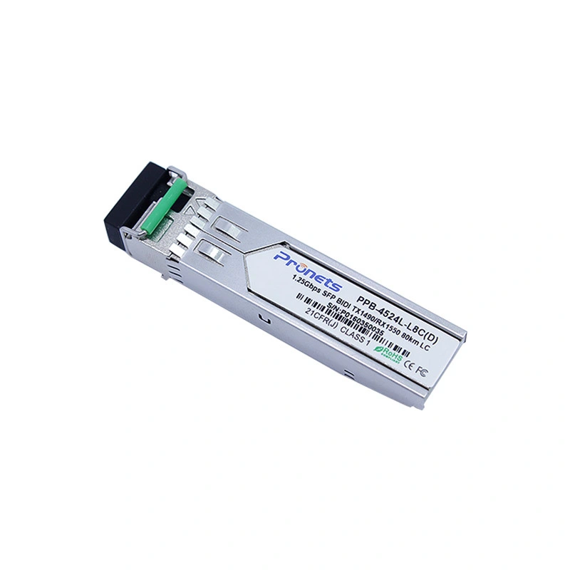 PPB-4524x-L8C(D)  1000Base-BX 80Km T1490\R1550nm SFP Bidirectional Optical Transceiver 1
