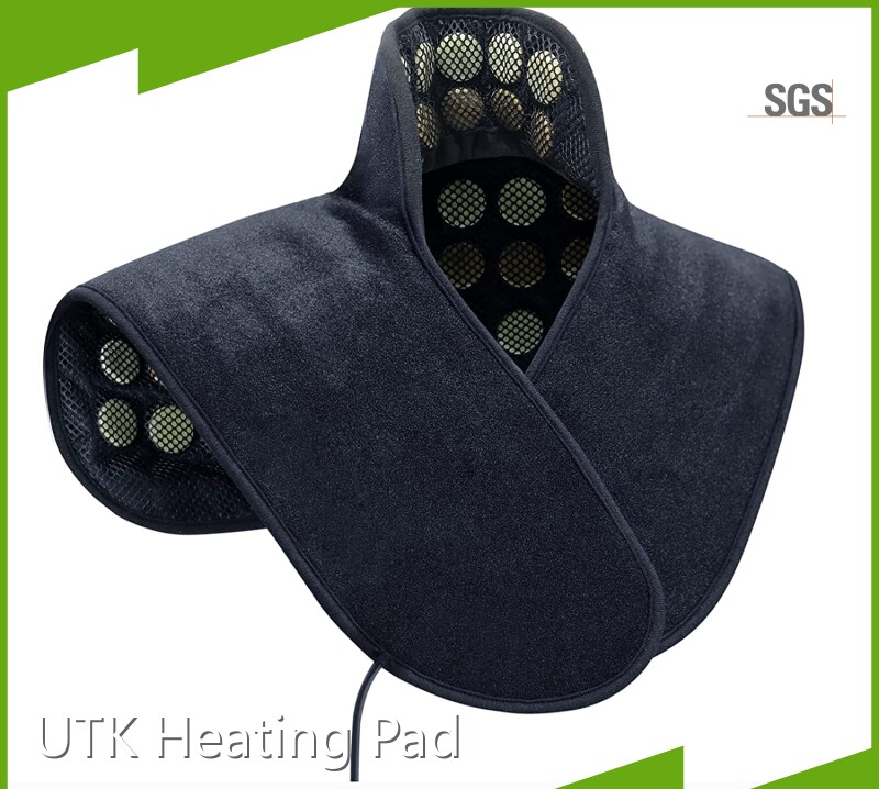Almohadilla térmica infrarroja grande para cuello y hombro de la marca UTK Fábrica de piedras de jade y turmalina 1
