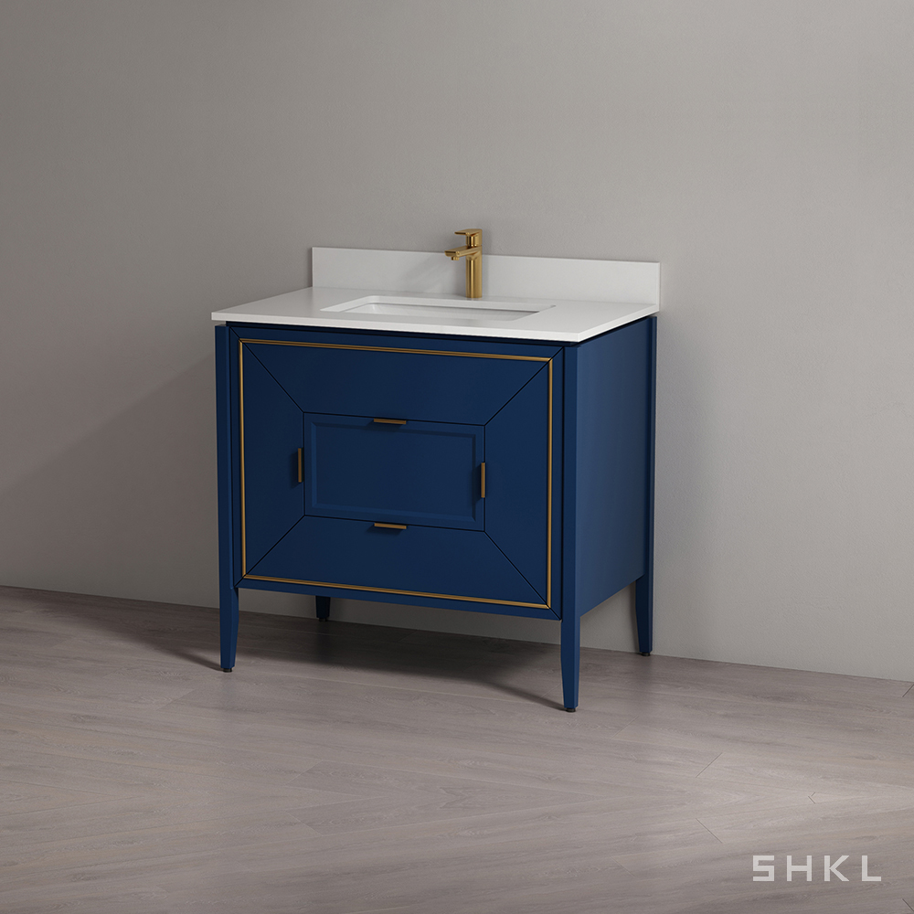 Blue Luxury Bathroom Vanities Wholesaler SHKL BV828 SHKL