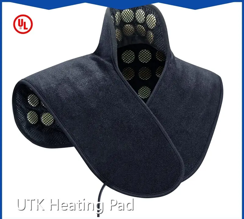 Almohadillas curativas infrarrojas para cuello y hombros con piedras de jade y turmalina marca UTK 1