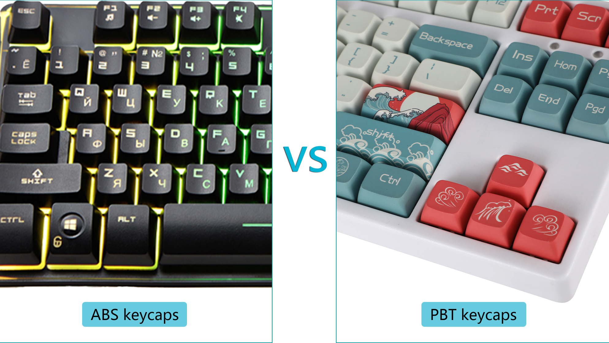 ABS vs PBT Keycaps: What’s the Difference? 1