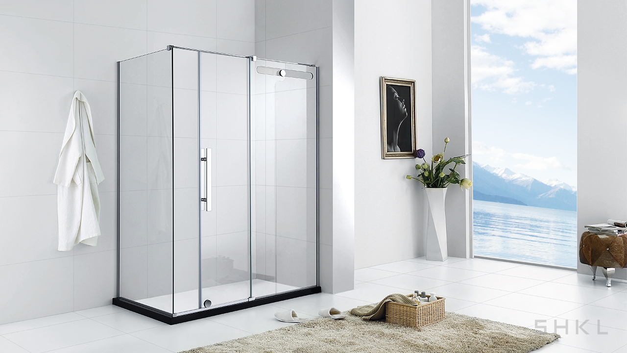 Sally Bathroom Accessories Sets Frameless Showerroom Bathtub Matt Black  Sliding Glass Shower Door - China Shower Door, Glass Door