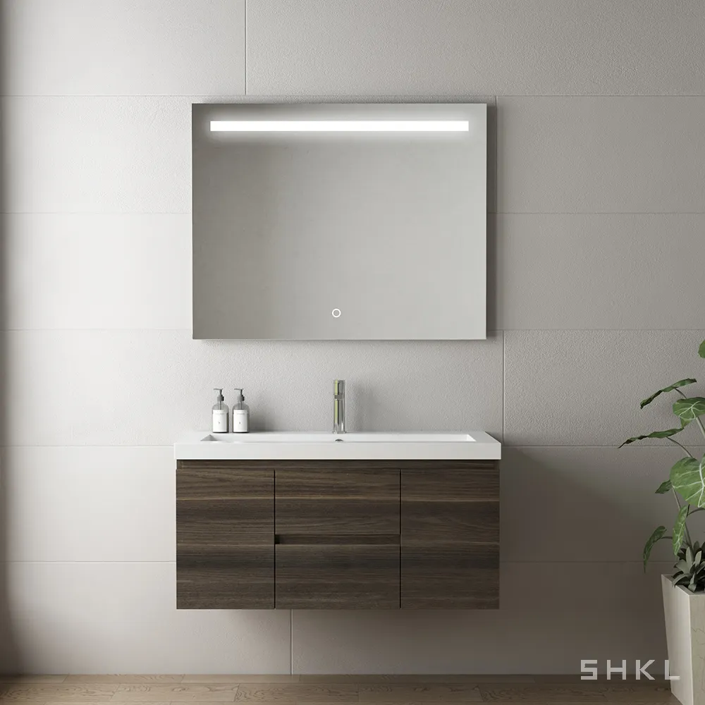 Bathroom Vanity SHKL,T/T Vanity + Artificial Stone Basin + LED Mirror 5