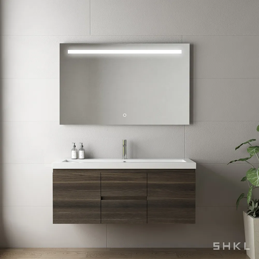 Bathroom Vanity SHKL,T/T Vanity + Artificial Stone Basin + LED Mirror 3