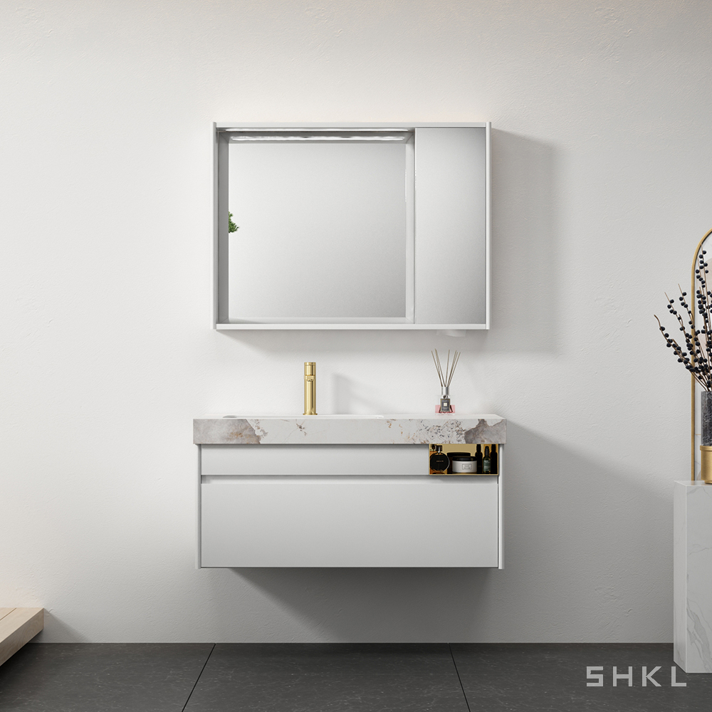 Proveedor de gabinetes de pared de baño blanco SHKL KL810798 1