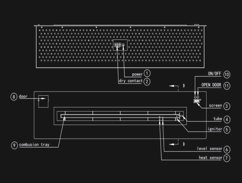 Камин с горячей водой и паром Вставка Art Fireplace Brand 26