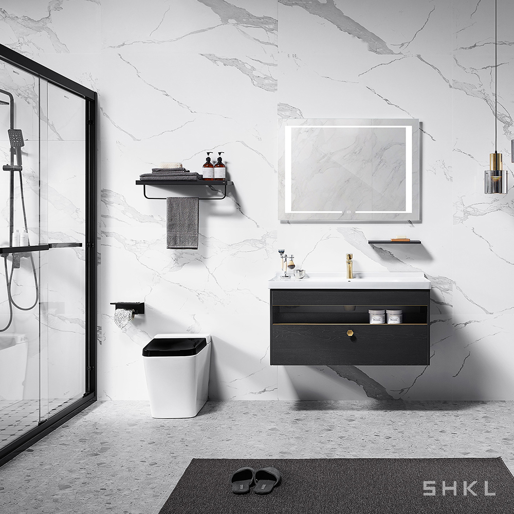 Black Floating Vanity SHKL AC815252 SHKL
