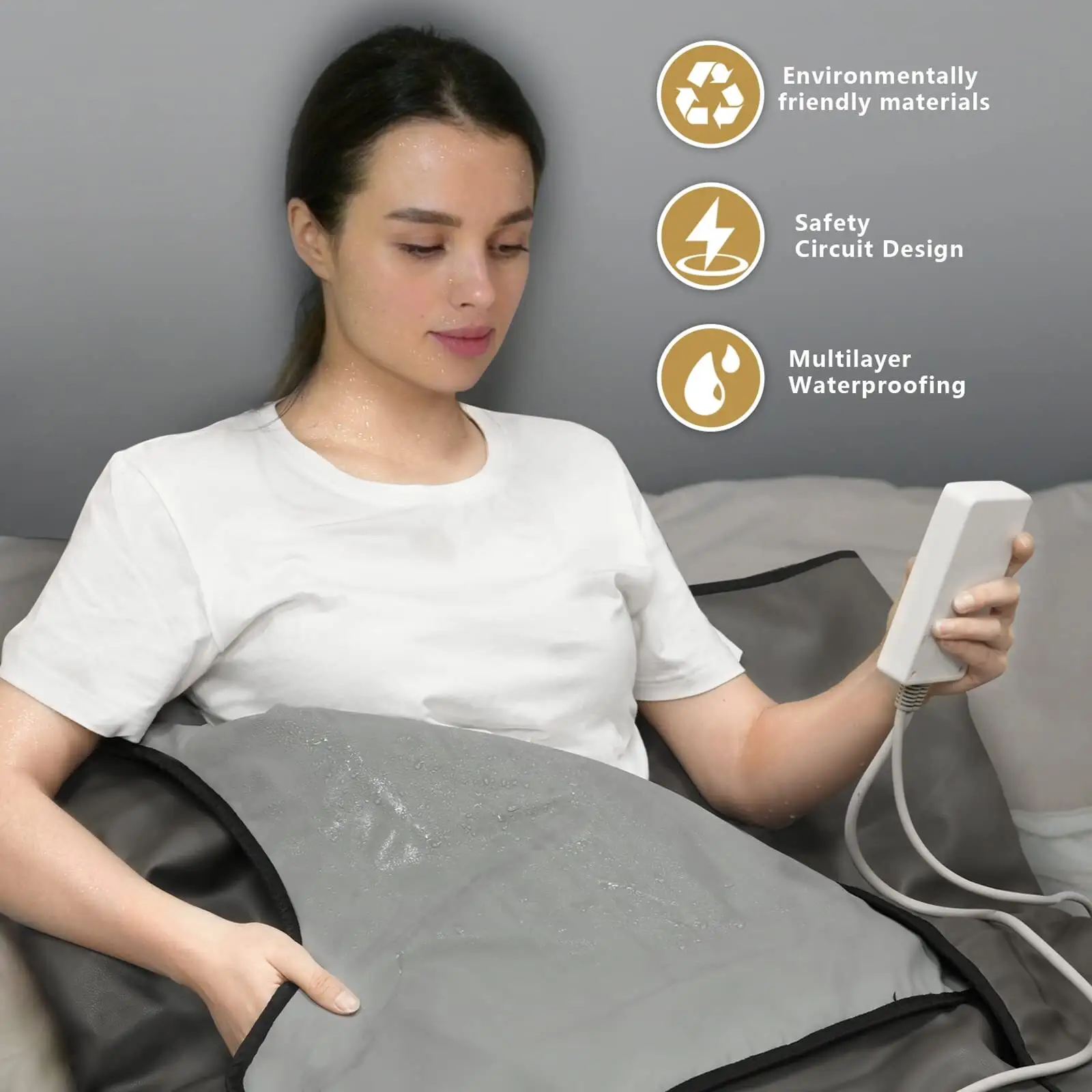 Jade Stone Infrared Heating Pad Full Body Back 4