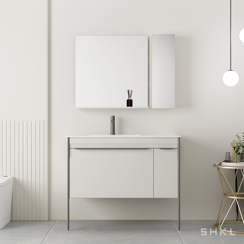 Mueble de suelo de baño blanco SHKL AC815305 1