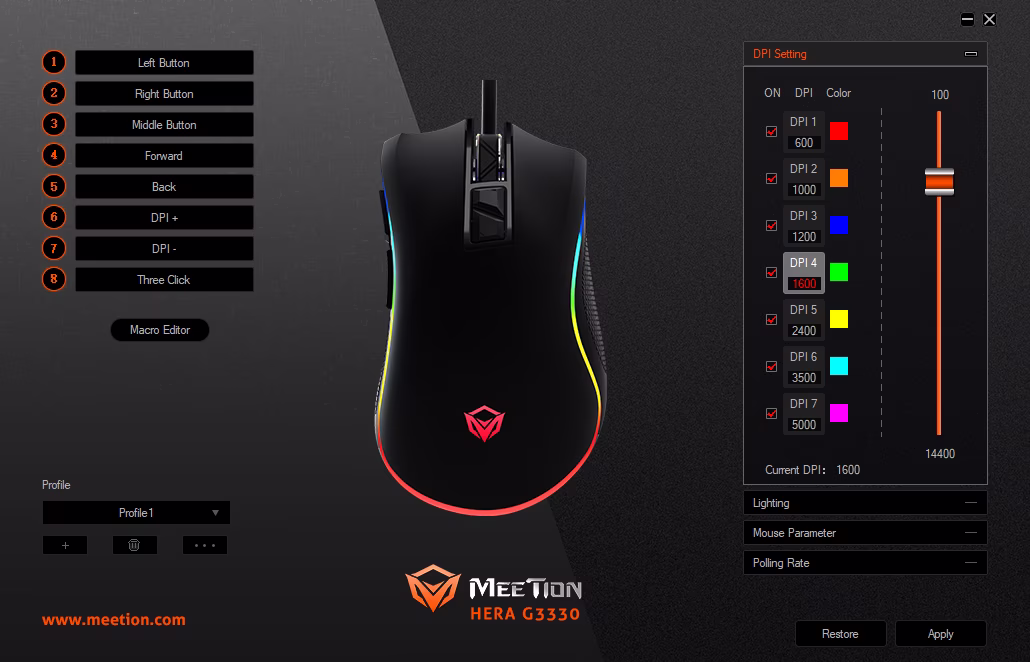 G3330 Gaming Mouse Driver Software 1