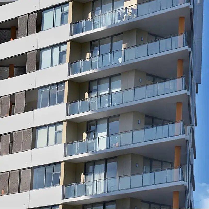Aluminium glasi balustrade mfumo aluminium balustrades
