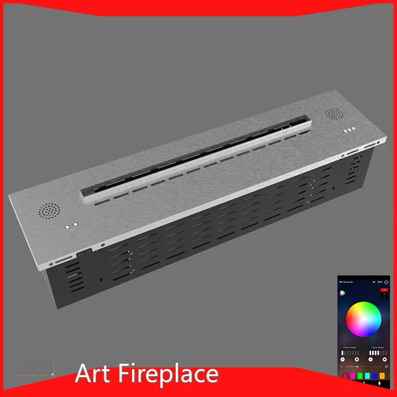 Chimenea de arte 3d Chimenea de vapor de agua - 1