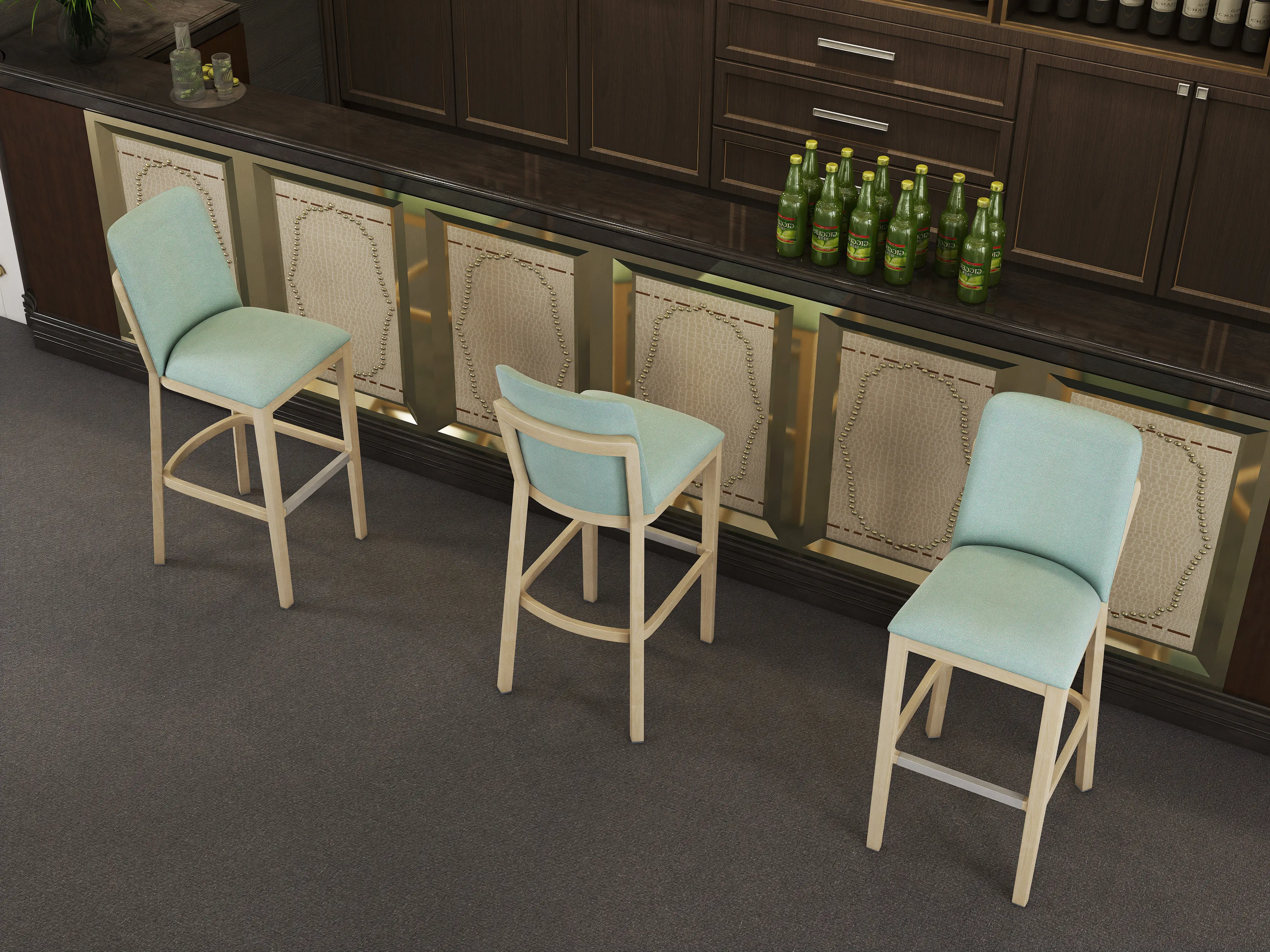 Metal Cafe Dining Chairs Yumeya Chairs 11