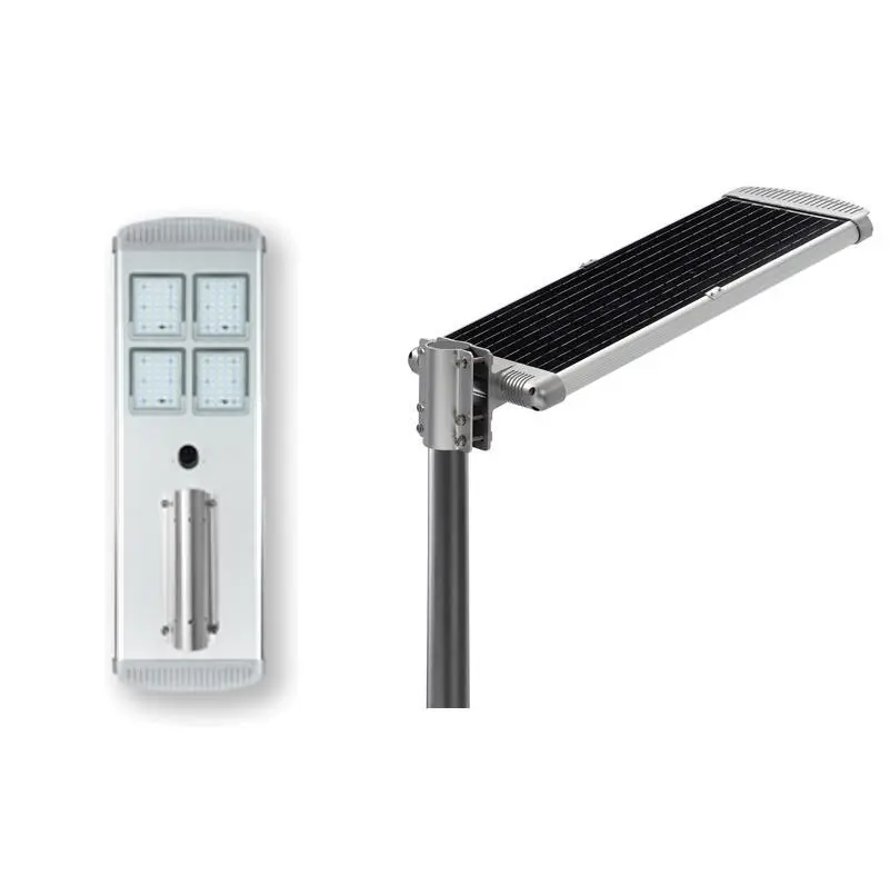Hoge heldere 60W LED-tuinverlichting geïntegreerd met zonnepaneel en lithiumbatterij 1