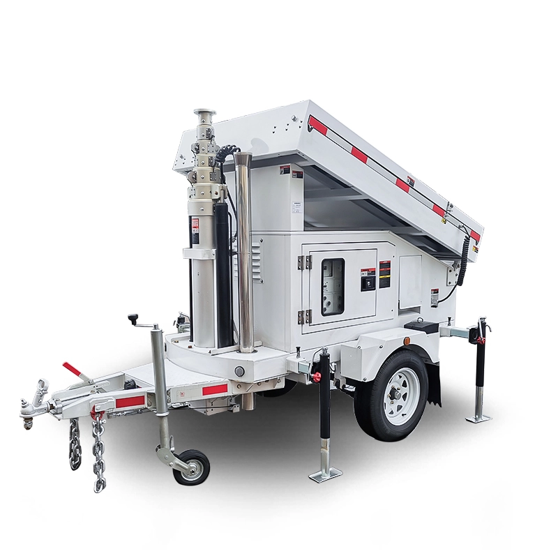 Natad sa mobile work site Off Grid DC24V Power solution Solar Energy Generator Trailer 1