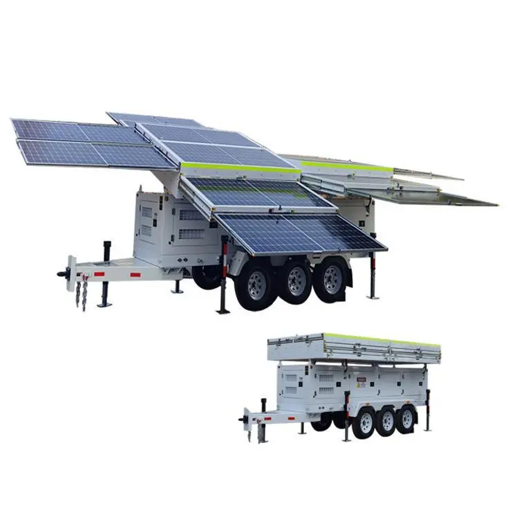 7KW mobiele off-grid sonkragopwekkersleepwa vir noodgevalle 1