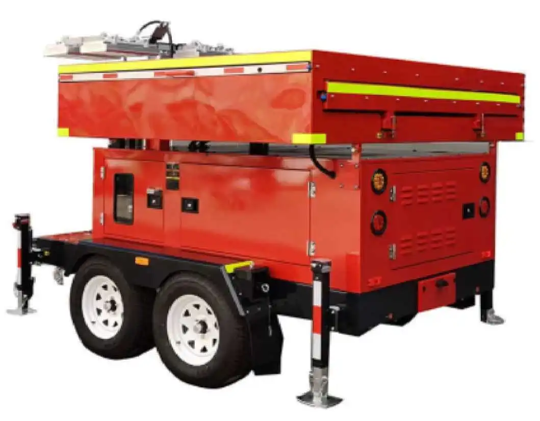 3.6KW Off Grid mobiele sonkragstasie-opwekkersleepwa met 38400WH loodsuurbattery 1