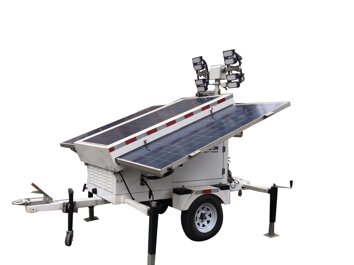 Field Lighting Vehicle Mounted High Mast Solar Panel LED Flood Light