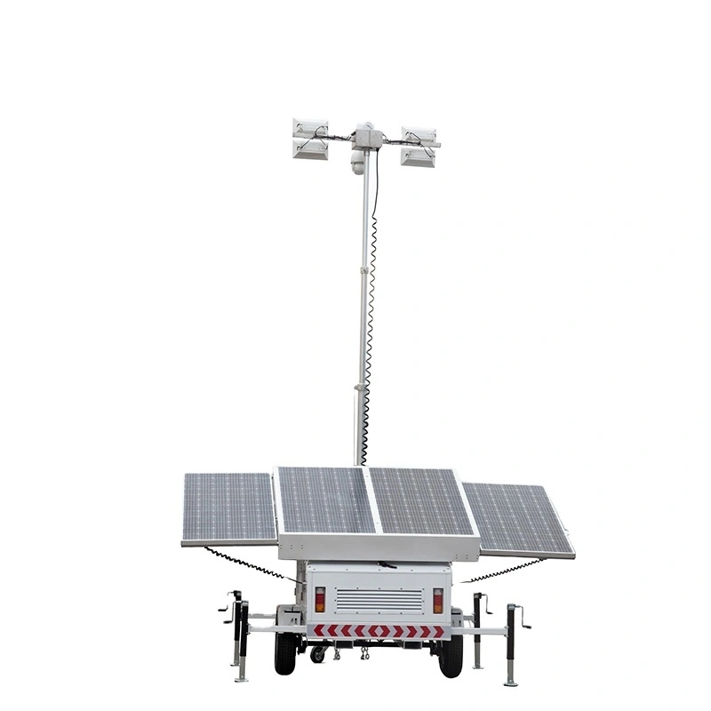 Lampu banjir LED Solar Portable Telescopic Mast Mobile Light Tower untuk Piala Dunia Qatar 1