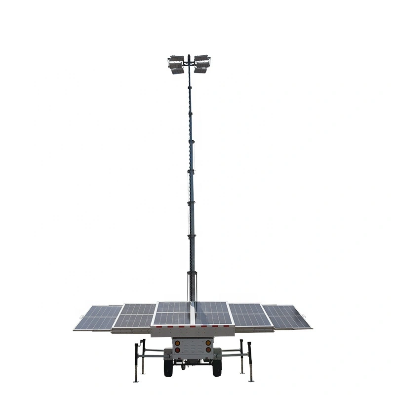 2760w light tower para sa Qatar World Cup 2022 nga adunay unom ka solar panel 1