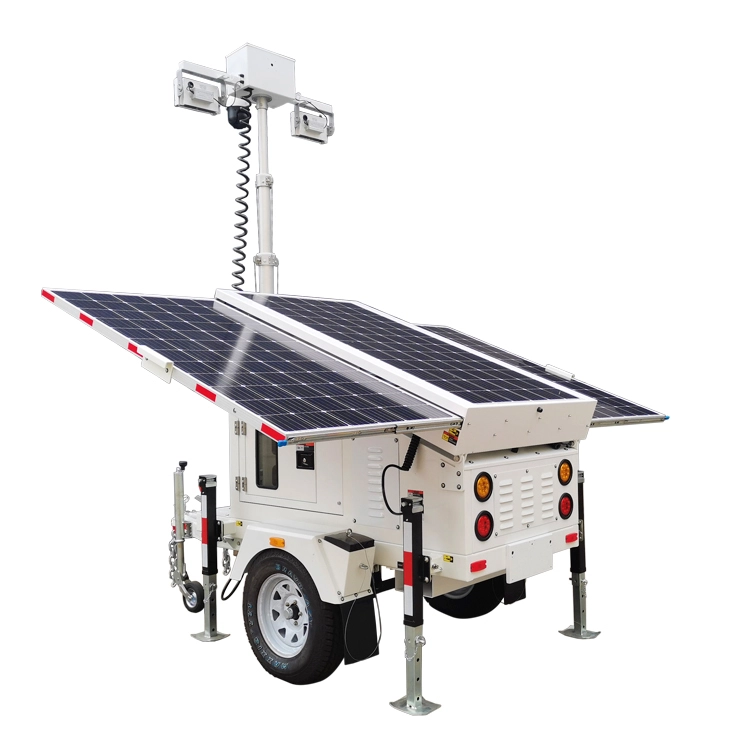 Buigsame dinamiese Solar Light Tower Solar Street Light CCTV Sleepwa vir Buitelug met onverbeterlike prys 1