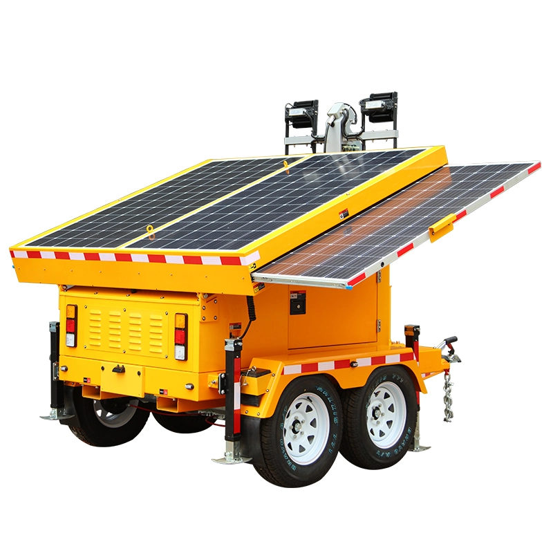 Mobile light tower off grid solar system with solar generator for sale 1