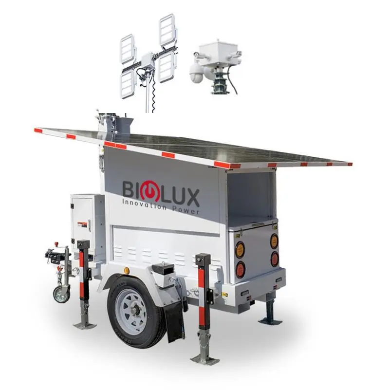Solar Energy System Solar Generator With Trailer And Lighting 1