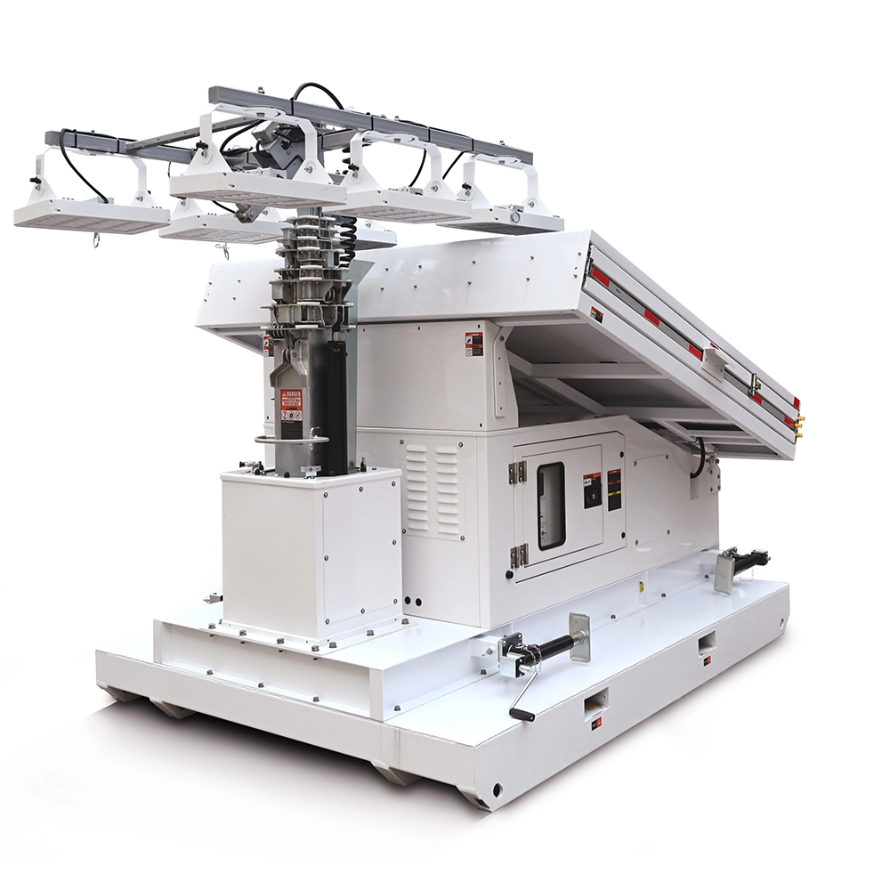 Rapid Deployed Solar Light Tower Skid Base Solar Powered Lighting Tower 1