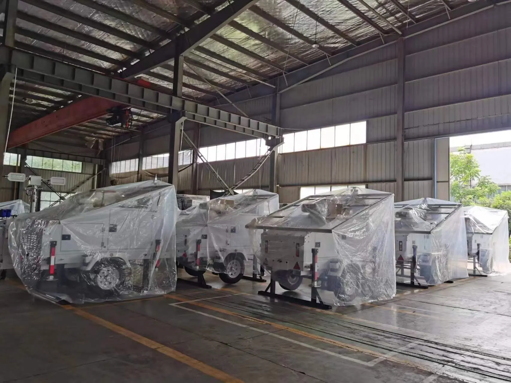 Hot 4x460W Longi Solar Panels Mobile Lighting Tower Y 5KW Diesel Generator BIGLUX Brand 5