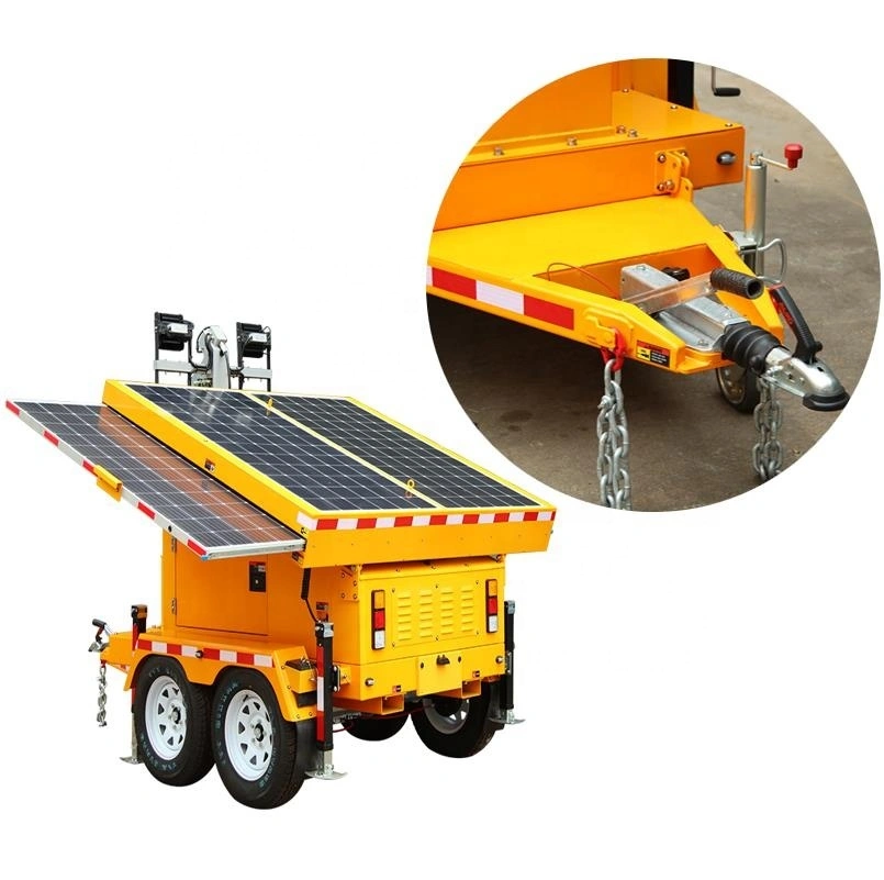 Mobile DC Solar Energy System AL-KO Axis Trailer alang sa Air Port LED Lighting 1