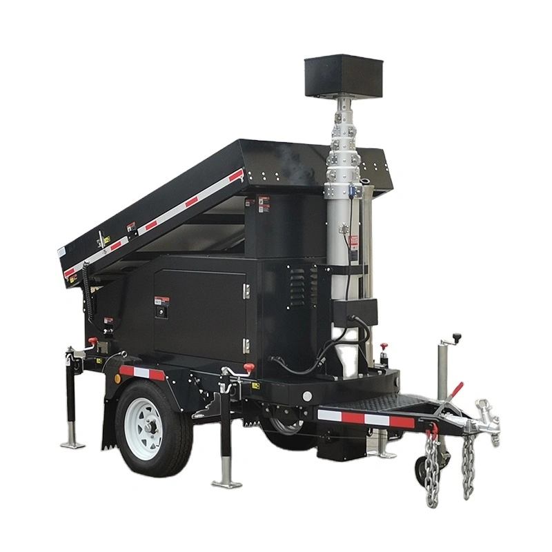 Outdoor Rental Portable Mobile Surveillance Solar Trailer Para sa Traffic Safety Supervision 1
