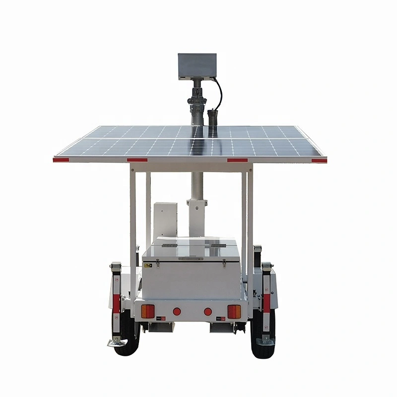 760w histe solar trailer tower nga adunay cctv ug 7m manual lifting alang sa parkinganan sa gawas sa seguridad 1