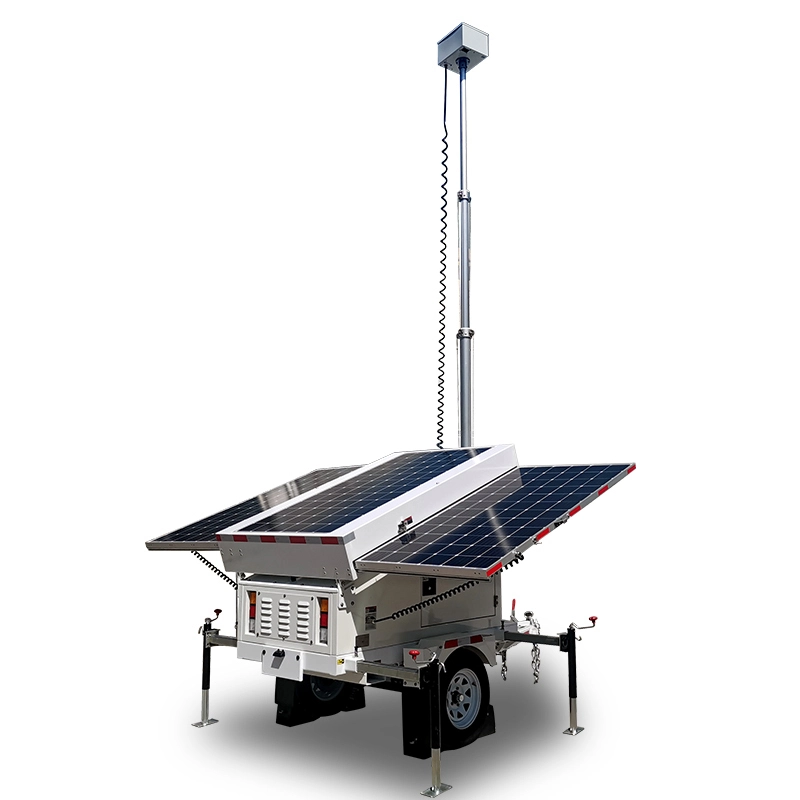 Solarium annotata sex turrim cum 7m telescopio manuali ad tempus securitatis1 1