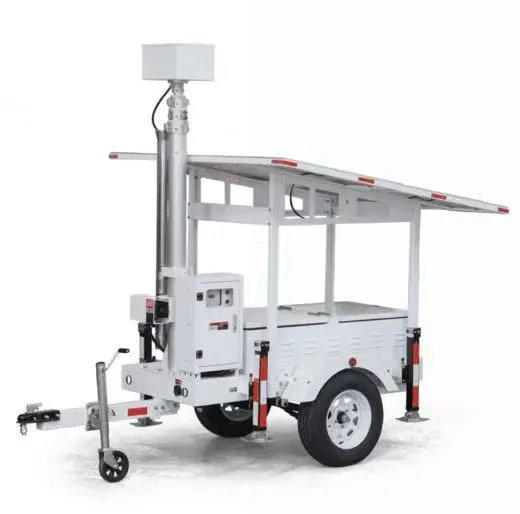Commerciële CCTV-torens voor parkeerplaats met zonnegenerator 1