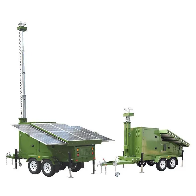 Générateur hybride de groupe électrogène solaire mobile d'équipement de formation militaire pour la connexion de dispositif d'éclairage de télévision en circuit fermé 1