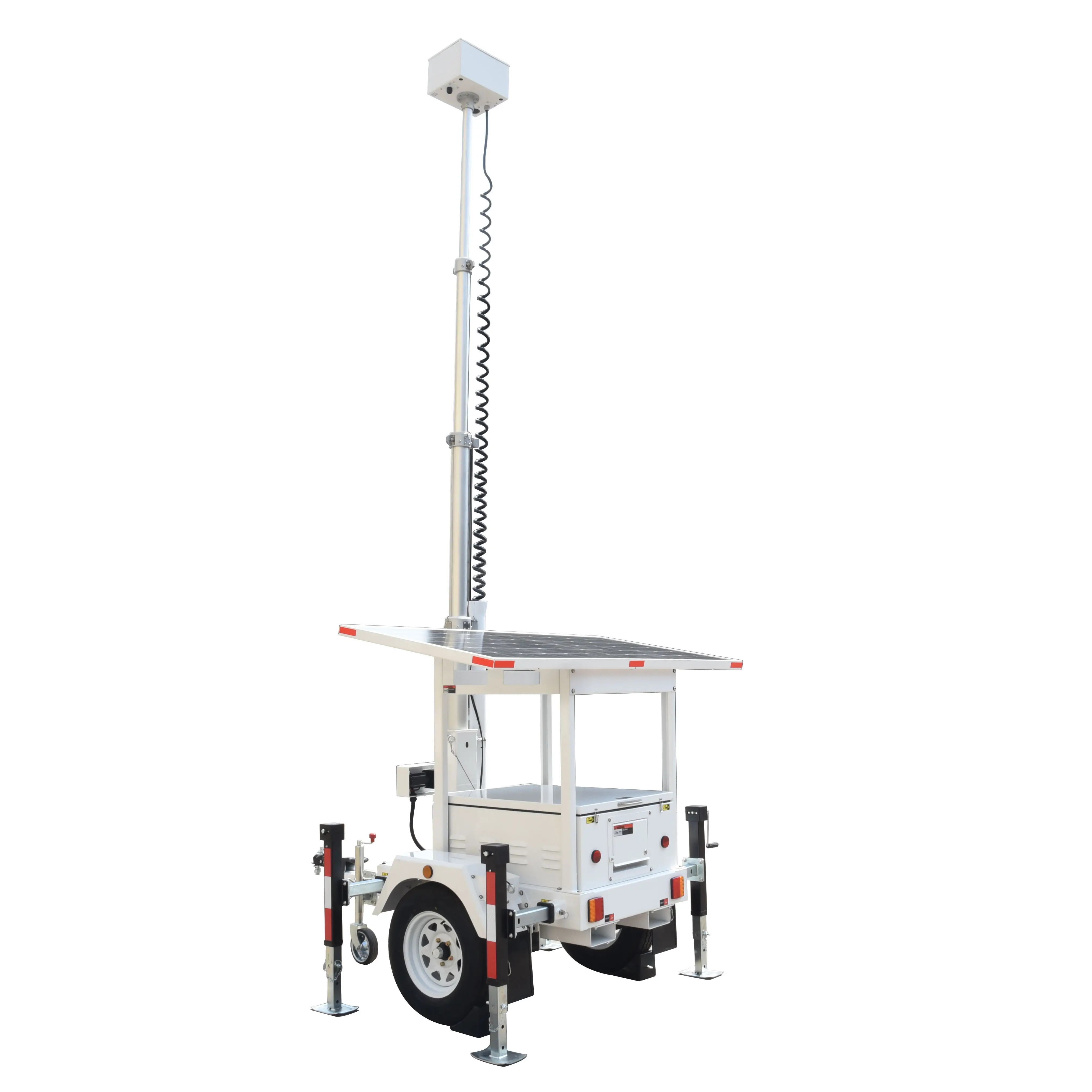 Portable Surveillance Camera Tower CCTV Mounting Box and Switch Round Telescopic Type BIGLUX B... 4