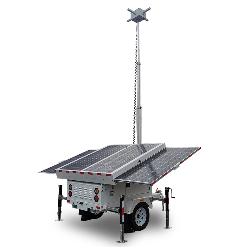 1840w Solar panel ug gel battery sa gawas sa solar security camera alang sa parkinganan1 1