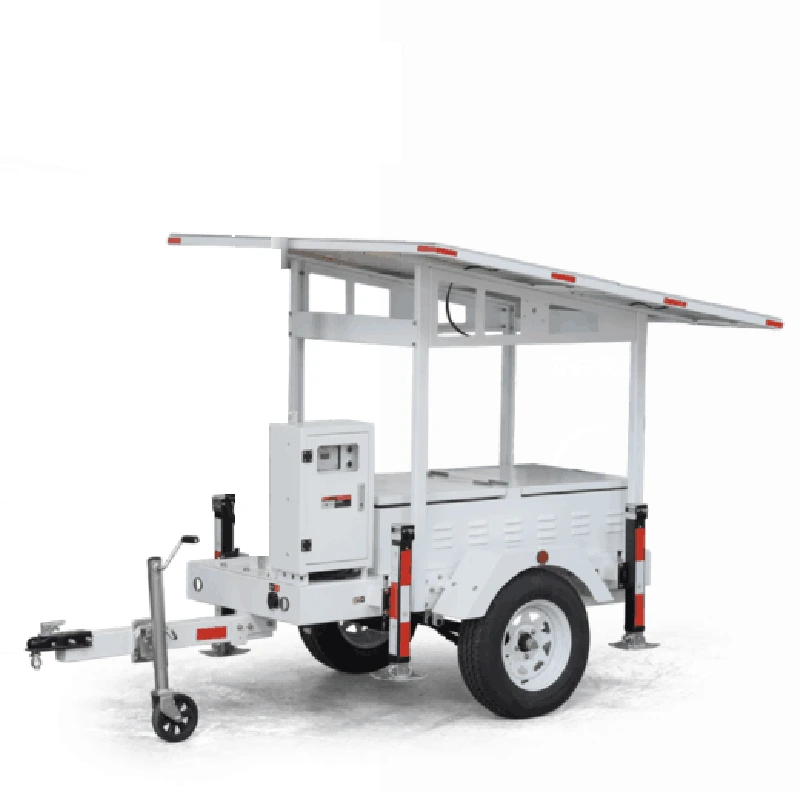 Pengawasan 2kw Steel Solid Tech And Go Treler Untuk Penjana Mudah Alih Kuasa Suria Mudah Alih 1