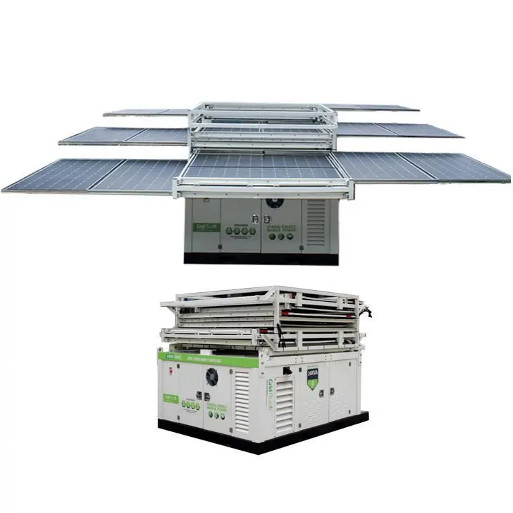 Centrale solaire hybride hors réseau avec générateur diesel avec redresseur et onduleur 1