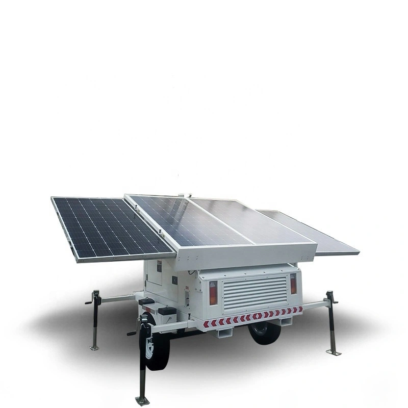 1840w DC mobile solar power system nga adunay 4kw inverter ug gel nga baterya alang sa mga sport event 1