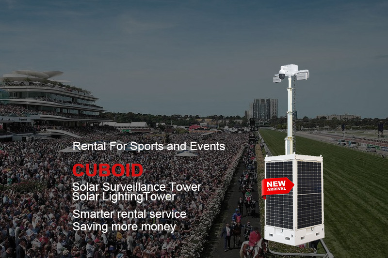 Menara Cahaya Suria Mudah Alih LED Biglux 360 Putaran Untuk Perniagaan Sewa 3