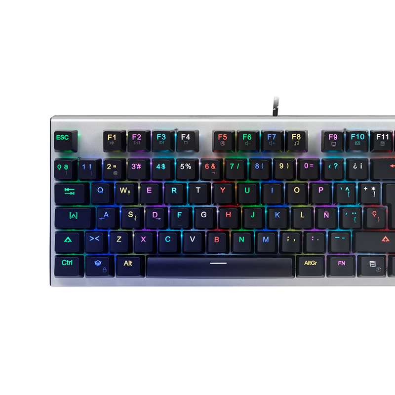 TKL RGB Hintergrundbeleuchtete Multimedia Blue Switch Mechanische Gaming-Tastatur