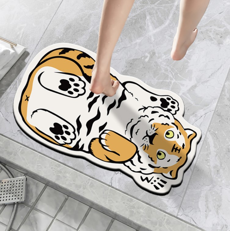 Antiskid Floor Mat Carpet Bathroom Rugs Doormat Household Cute Cartoon Absorbent 40*60 Quick-Drying Anti-Slipping Mats