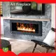 Kunst open haard 3d damp open haard 1