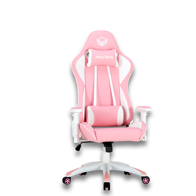 可爱的粉色赛车电竞电竞椅