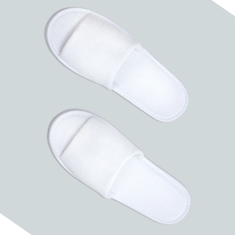Wholesale Spa Guest Room White Disposable Hotel Slippers 1